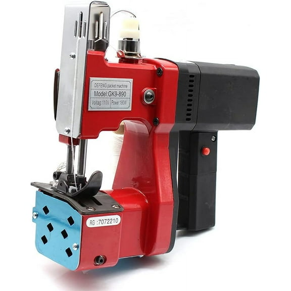 Portable Bag Closing Machine, Canvas Sewing Machine Leather Repairs Equipment Maximum thickness 6mm 1800SPM