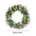 thumbnail image 6 of Artificial Spring Wreath, Artificial Summer Wreath Flower Wreaths for Front Door Wall Wedding Festival Farmhouse Outside Home Indoor Outdoor Decor, 6 of 7