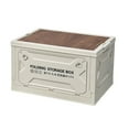 thumbnail image 2 of Caja de almacenamiento para acampar, plegable, de gran tamaño, con ruedas, apilable, con tapa. gris blanco, 2 of 9