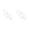 thumbnail image 1 of braveheart Travel Portable Toothbrush Storage Box Plastic Lightweight Clear Toothbrush Holder Organizer Case by clear 2Set, 1 of 6