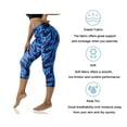 thumbnail image 4 of Brythos Women's Cropped Leggings - Printed Cropped Trousers With Pockets,Multicolor,XXXXL, 4 of 5