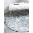 thumbnail image 3 of Unique Loom Salzburg Collection Area Rug - Gaisberg (5' 1" Round Light Blue/Gray), 3 of 6