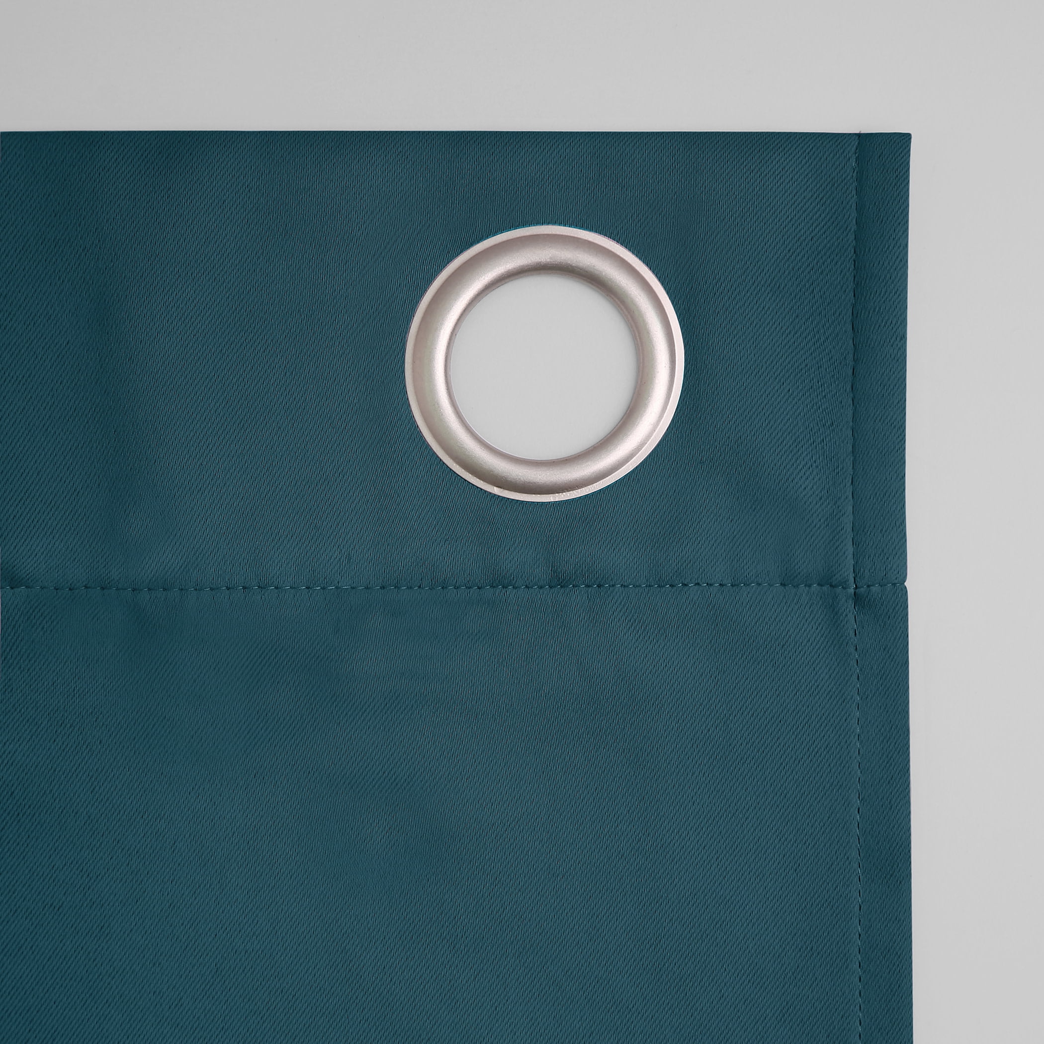 Sun Zero Oslo Extreme 100% Blackout Grommet Curtain Panel, 52"X84", Teal, 1-Piece Single Panel