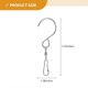thumbnail image 2 of 10pcs 360 Degrees Rotation Hooks Stainless Steel Bearing Hook for Wind Chimes, 2 of 4