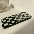 thumbnail image 6 of Compatible with iPhone Case,Aesthetic Design Retro Classic Grids Plaid Checkered Checkerboard Protection Soft Shockproof Cover Phone Case (White,iPhone 12 Pro Max), 6 of 6