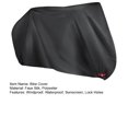 thumbnail image 3 of Paokuoon Bicycle Protective Cover Bike Outdoor Cover Waterproof Protection Rain Proof Windproof Lock Hole Sunscreen Black Elastic Edge Electric Bike Cover, 3 of 8