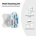 thumbnail image 2 of Math Geometry Set Protractor Ruler Pencil with Carry Case Box, 2 of 7
