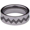 thumbnail image 4 of Zigzag Tungsten Carbide Ring, 4 of 9