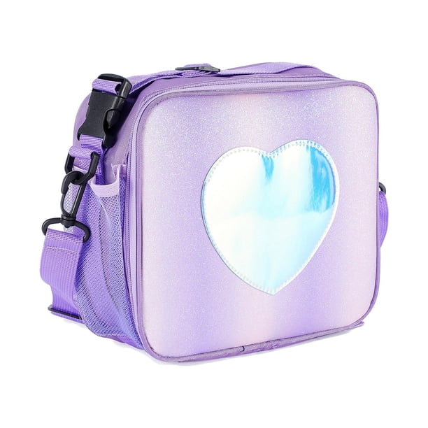 Bearachild Bolsa de almuerzo con aislamiento Organizador Bolsa de almacenamiento de picnic Verde claro Almacenamiento y organización del hogar Púrpura claro