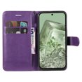 thumbnail image 2 of Dteck for Google Pixel 9 Pro XL Wallet Case, Magnetic PU Leather Flip Folio Case with Card Holders RFID Blocking Kickstand Shockproof TPU Inner Shell Phone Cover 2024, Purple, 2 of 7