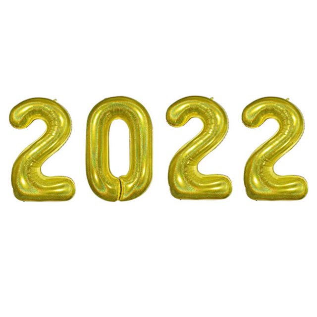 Balloon Decor 4Pcs/Set Creative Number Shape Balloon Decor Beautiful Festive Touch PP Film Holiday Balloon Holiday Supplies