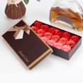 thumbnail image 2 of 18 Rose Flower Simulation Bouquet Valentine's Day Romantic Gift With Box （Red）, 2 of 8
