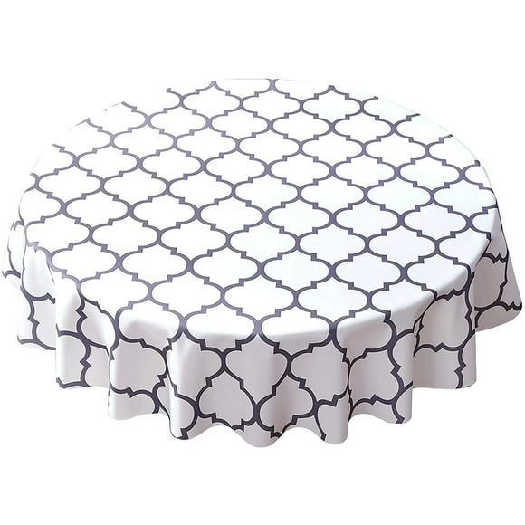 Sexy Dance Tablecloth Washable Table Cloths Covers Luxury Tablecloths Moroccan Round Oil-Proof Decorative Waterproof White 100cm Diameter (Round Tablecloth)
