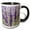 Black/White, variant on 3drose, Lavender Close-up., 11oz Mug