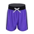 thumbnail image 4 of Alvivi Girls 2Pcs Swimwear One-piece Racer Back Jumpsuit Top Boyshorts Swimsuit Set 4-16 Purple 14, 4 of 7
