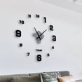 thumbnail image 4 of Accent Collection Black Gearwork 3D DIY Clock Kit Silent Frameless Home decor Living room Clockware, 4 of 5