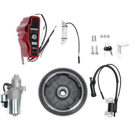 For Honda GX240 8HP GX270 9HP Engine Electric Start Kit Flywheel Starter Motor Ingition Kit