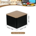 thumbnail image 2 of Uxcell Rectangular Tin Box, Metal Storage Tin Box Portable Storage Container with Lid for Tea Candy Treats Gifts Black-Gold, 2 of 7