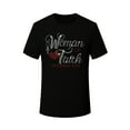 thumbnail image 2 of Plus Size T-Shirt, Casual Crew Neck, Cotton Knit Fabric with Elastane, Medium Stretch, Short Sleeve, Regular Fit, Geometric Pattern, with Proverbs 31:30 for All Seasons, 2 of 6