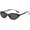 Black Frame - Gray Lens, variant on Retro Oval Eye Sunglasses for Women 2026 Chic 90s Small Cute Skinny Thin Lightweight UV Protection Sun Glasses