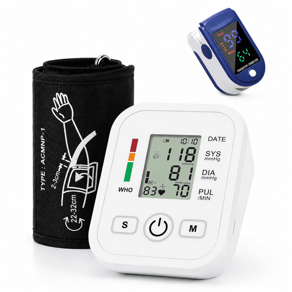 FDA Cleared Digital Automatic Wrist Blood Pressure Monitor, Compact & Easy to Use, Ergonomic Design for Home & Travel-White