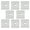 White 8pcs, variant on 7829 Awning Rail Stopper Piping Tape Awning Hook Canopy Camping Hook Rack Car Awning Piping Rail Eyelet Awning Installation