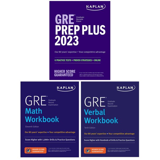 Kaplan Test Prep: GRE Complete 2023, 3-Book Set Includes 6 Practice Tests, Online Study Guide, Proven Strategies to Score Higher (Paperback)