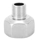 thumbnail image 1 of Conector de tubo reductor de cabeza hexagonal de acero inoxidable, rosca macho G1/2 pulgadas, rosca hembra G1in, 1 of 8