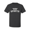 thumbnail image 2 of Wild Bobby YAY SPORTS! Sports Men Graphic T-Shirt, Charcoal, 4X-Large, 2 of 5
