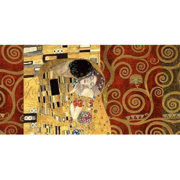 Selected Artworks PDX2GK122SMALL The Kiss-Gold Poster Print by Gustav Klimt&#44; 10 x 20 - Small
