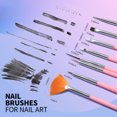 thumbnail image 5 of 23Pcs Manicure Pen Set Nail Stand Tweezers Double-Sided Nail Point Tool Nail Brush Kit for Nail Art Professional Nail Design Tools, 5 of 8