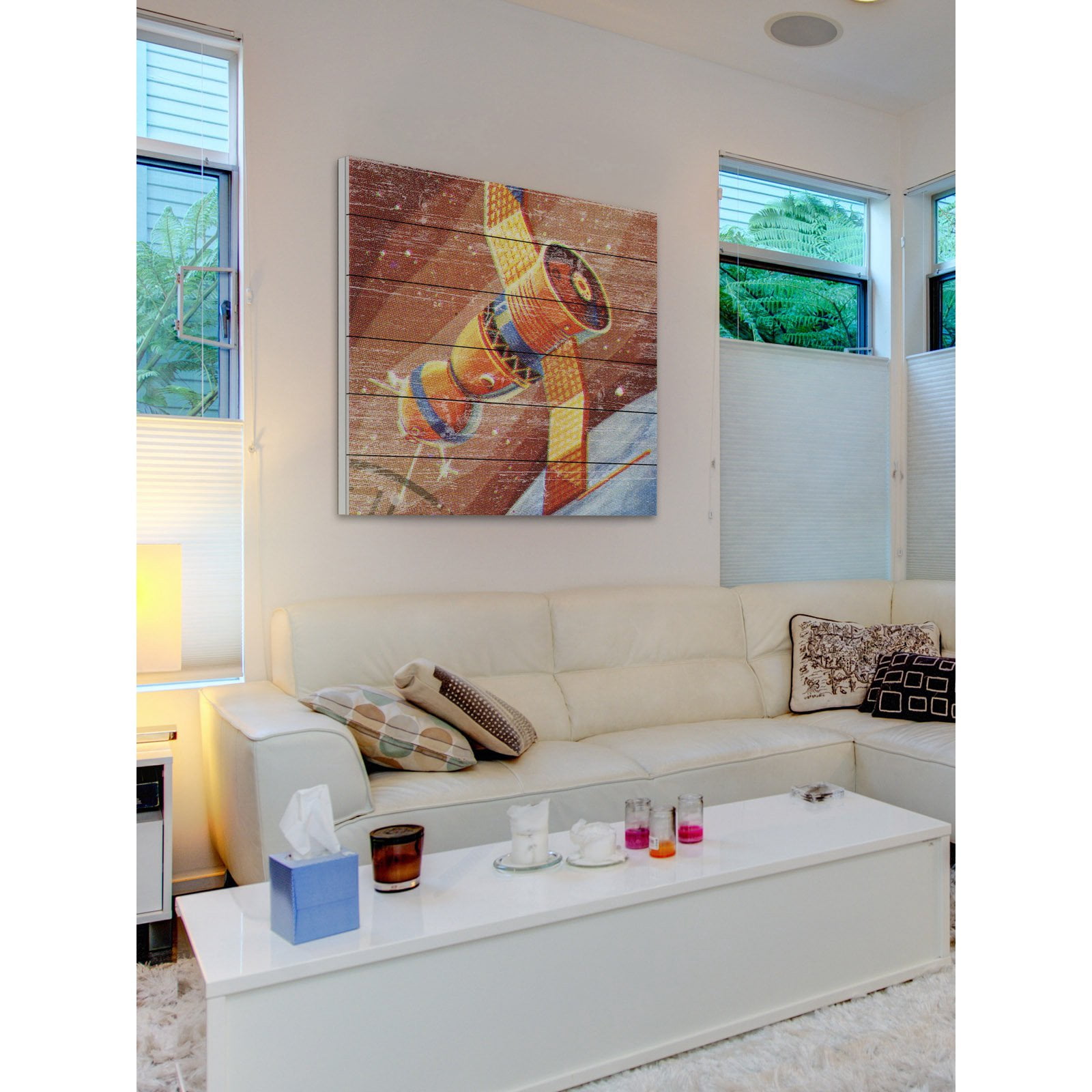 Marmont Hill - "Cuban Space Module" Painting Print on White Wood