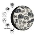 thumbnail image 5 of ZNDUO Vintage Cartoon Camera Pattern Spare Tire Cover, Universal Fit for Jeep Trailer RV SUV Camper Vehicle Waterproof Dust Tire Cover 17 inch, 5 of 8