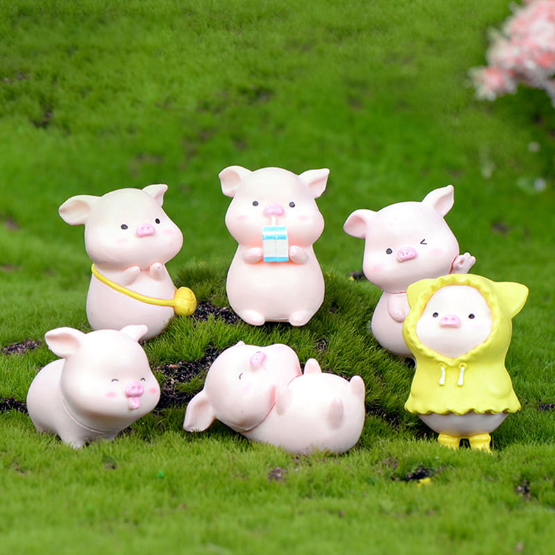 Decoration Resin Mother and Son Miniature Animal Figurines Micro Landscape 