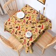 thumbnail image 2 of Colorful Mushroom Square Tablecloth,Waterproof Square Table Cover,Wipeable Spillproof Washable Table Cover for Home Kitchen Party Decor 60"x60"(152x152cm), 2 of 6