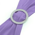 thumbnail image 6 of MDS Pack of 125 Spandex Chair Sashes Bow Ties With Buckle for Wedding - lavender, 6 of 7