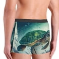 thumbnail image 5 of Balery Watercolor Turtle1 Men's Boxer Briefs, Soft and Breathable Cotton Underwear with nylon Waistband-Large, 5 of 9