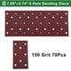 thumbnail image 5 of 70 Pcs Papel de Lija Rectangular 8 Agujeros 150 Grano Hojas de Lijado de Gancho y Bucle Universal para Reacondicionamiento Automotriz 180x95mm Óxido de Aluminio Rojo, 5 of 7