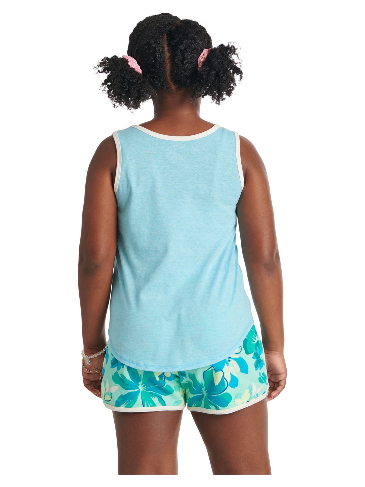 Justice Girls Graphic Tank Set, 3-Piece Pack, Sizes XS(5/6)-XL Plus(16/18 Plus)