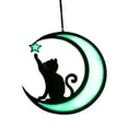 thumbnail image 3 of Metal Luminoso Perfecl Gato Colgante Ventana Decorativo Verde Colgante, 3 of 8