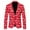 Red, variant on Mens Lightweight Jackets Relaxed Fit Suit Jacket Christmas Button Up Long Sleeve Pocket Snowflake Men'S Coats Outerwear Jacket