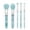 Blue, variant on Moda Brush Mythical Airy Aquamarine Crystal 5pc Makeup Brush Set