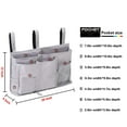 thumbnail image 3 of Bedside Storage Organizer 8 Pockets Hanging Storage Bag Organizer Holder for Bunk Dorm Rooms & Hospital Bed Rails--Grey, 3 of 7