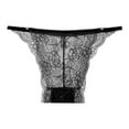thumbnail image 2 of Byworldtasic Womens Breathable UnderwearWomen Lace Hipster Panties Soft Breathable Panty See Through Sexy Underwear Black, 2 of 4