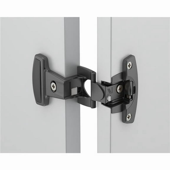 Hettich HT9039309 15 mm 0.75 in. Cover Caps for OL Hinge Arm Mounted Dowel, Black