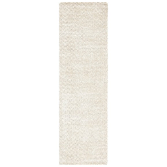 SAFAVIEH Glamour Flanagan Wavy Striped Runner Rug, Gold/Ivory, 2'3" x 8'