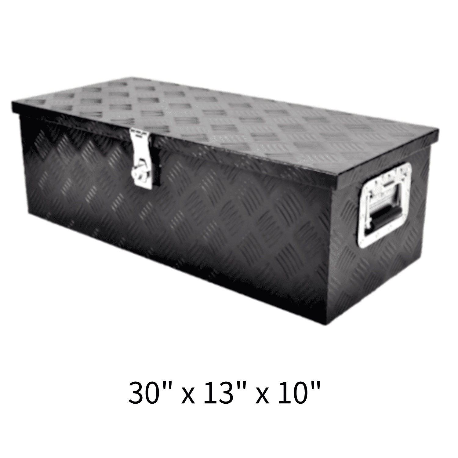 FGJQEFG 30 Inch Truck Bed Tool Box, Black Aluminum Trailer Tongue
