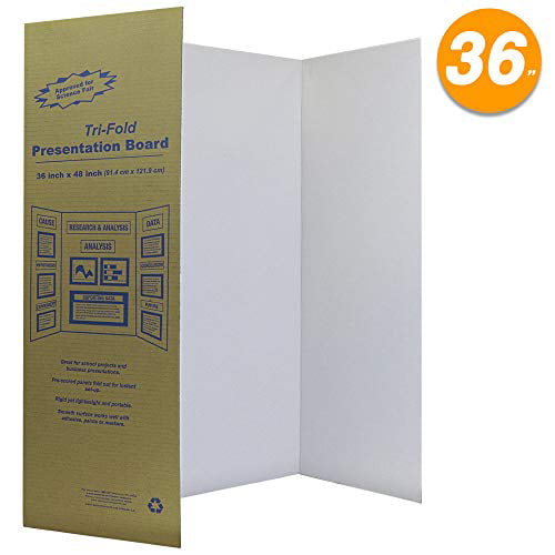 BAZIC Tri-fold Corrugated Presentation Board 36 X 48 Inch 1 Unit for sale online 
