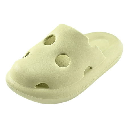 

Sandals Women Fashion Spring And Summer Women Slippers Home Bathroom Flat Bottom Thick Sole Non Slip Round Toe Hollow Breathable Solid Color Soft And Comfortable Beach Sandals For Women Dressy Summer