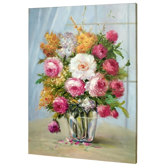 Blooming Bouquet Canvas Art Multi Pastel
